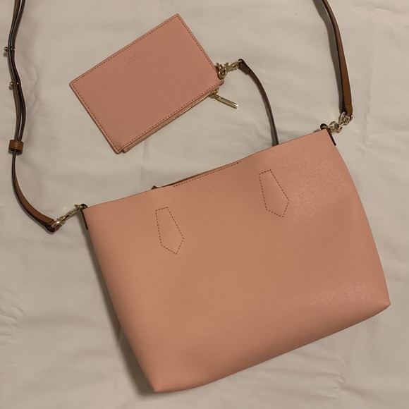Oroton Mini Tote Bag in light pink - Picture 15 of 17